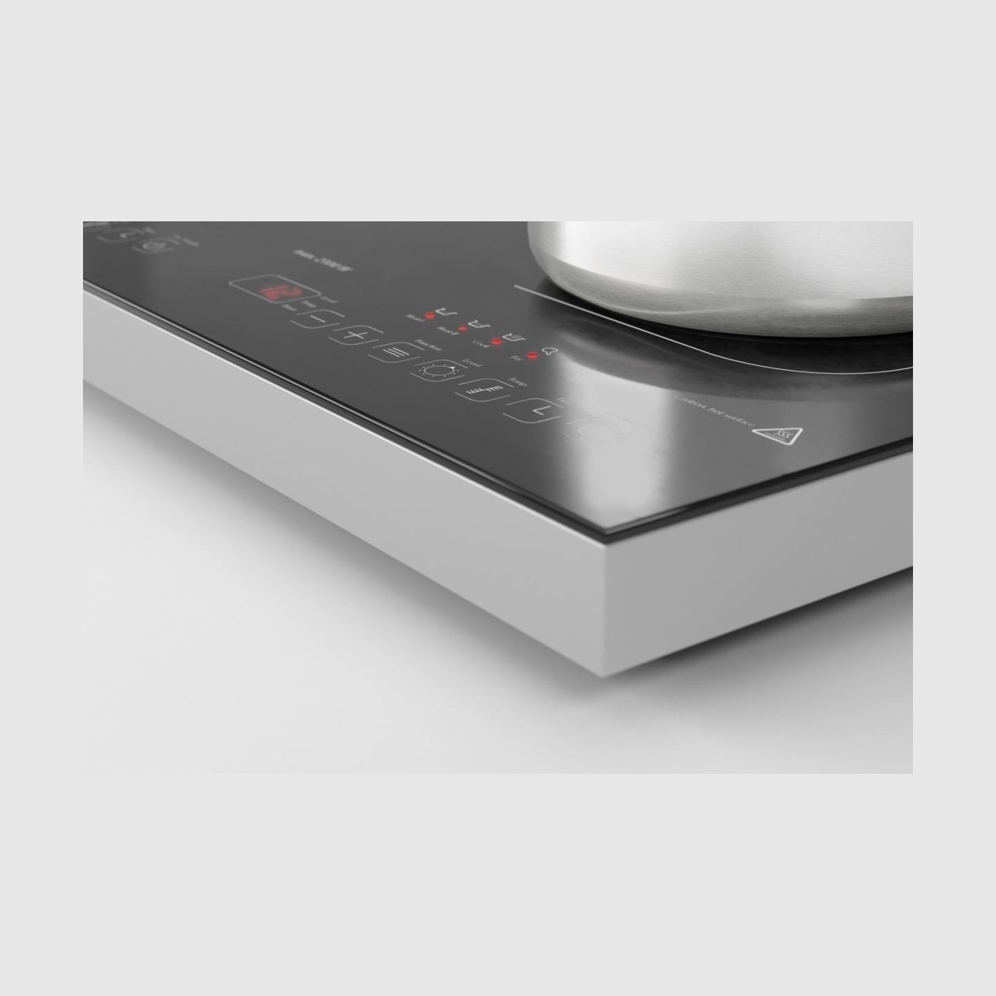 Caso | Hob | ProGourmet 3500 | Table top | Number of burners/cooking zones 2 | Sensor touch display | Timer | Black | Display