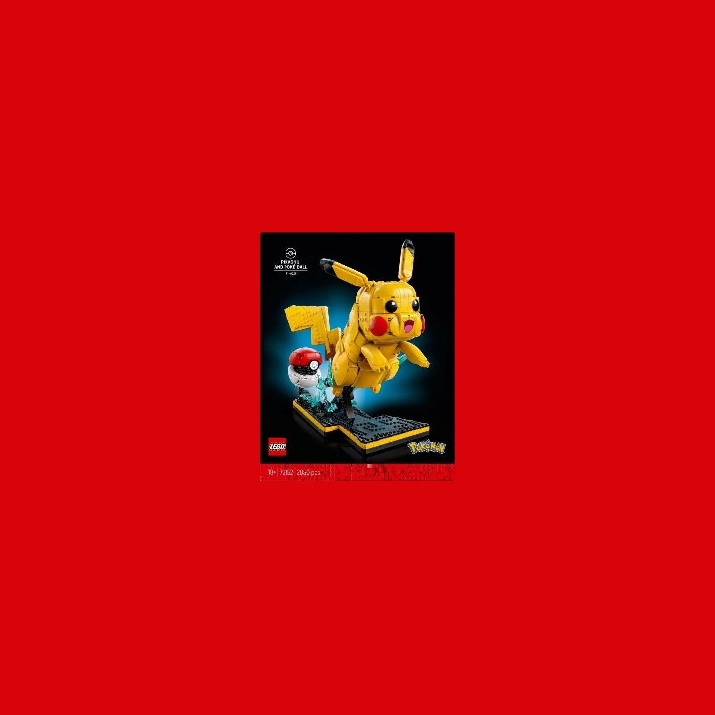 Lego Blocks Pokemon 72152 Pikachu and Poké Ball
