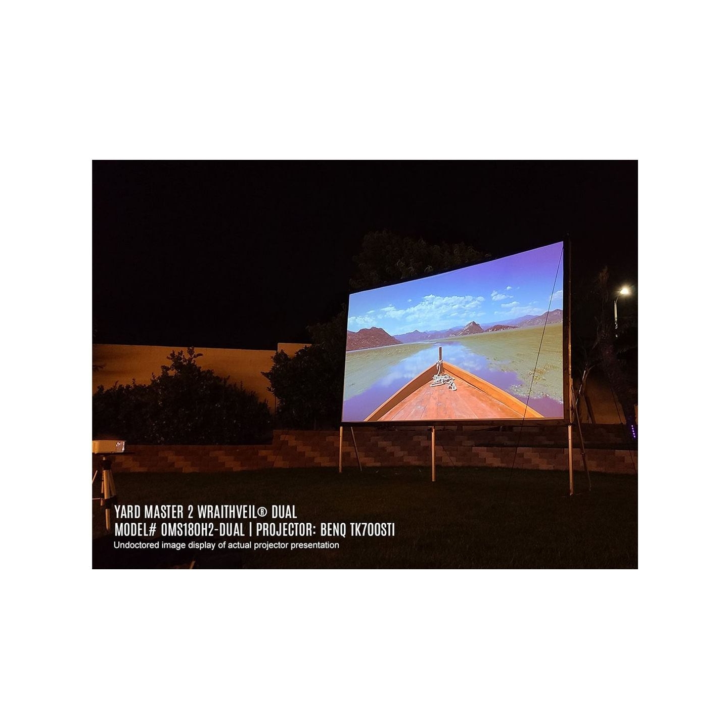 Elite Screens | Yard Master 2 Mobile Outdoor screen CineWhite | OMS120H2 | Diagonal 120 " | 16:9 | Viewable screen width (W) 266