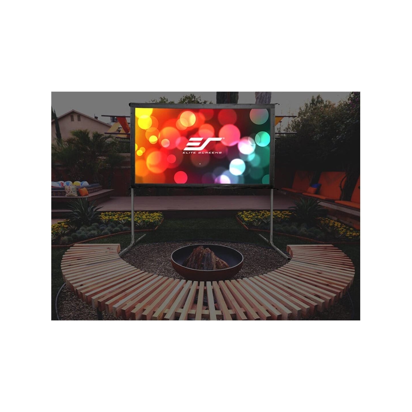 Elite Screens | Yard Master 2 Mobile Outdoor screen CineWhite | OMS120H2 | Diagonal 120 " | 16:9 | Viewable screen width (W) 266
