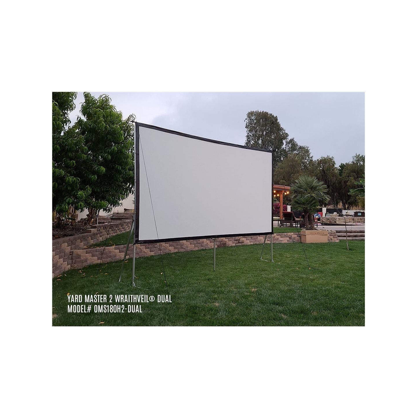 Elite Screens | Yard Master 2 Mobile Outdoor screen CineWhite | OMS120H2 | Diagonal 120 " | 16:9 | Viewable screen width (W) 266
