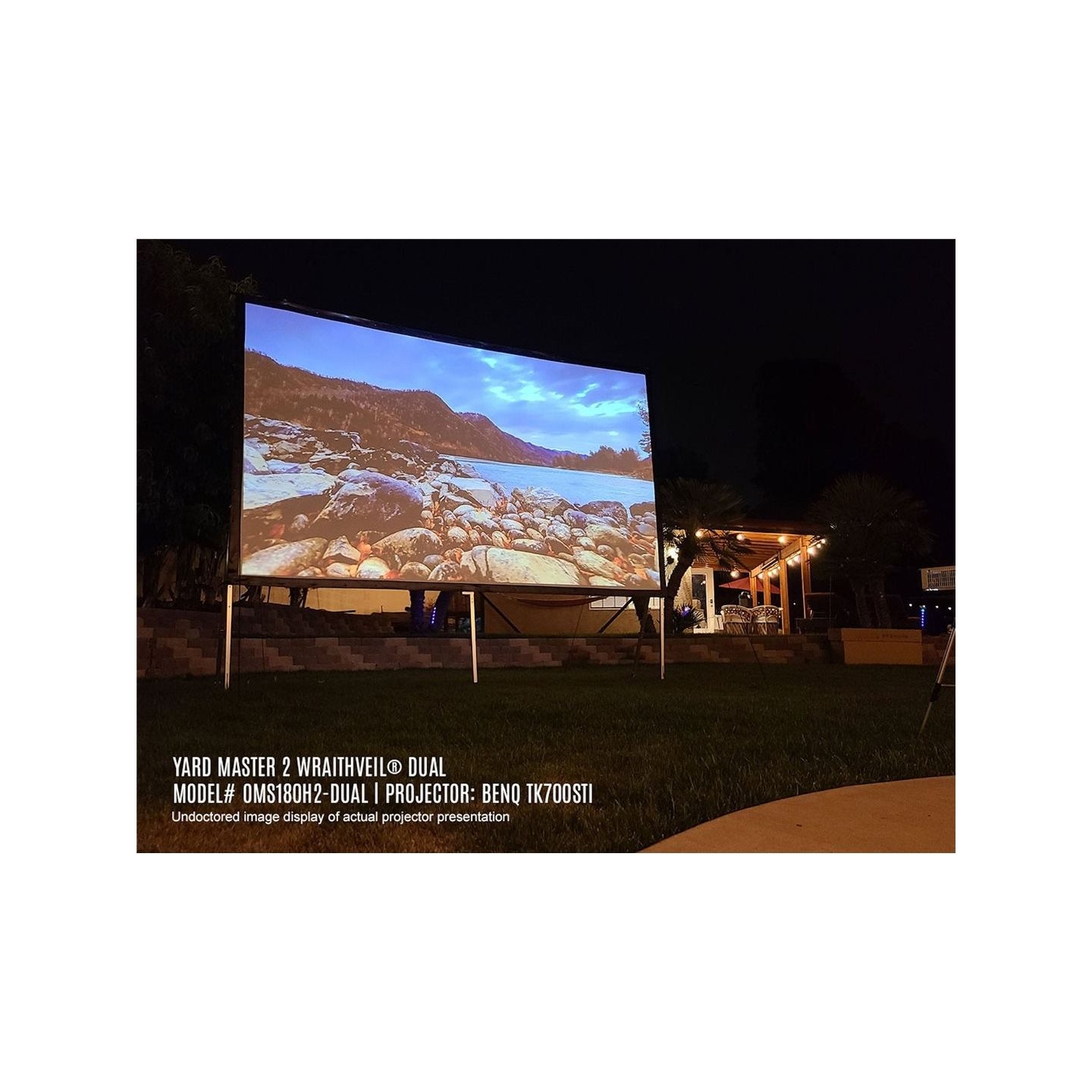 Elite Screens | Yard Master 2 Mobile Outdoor screen CineWhite | OMS120H2 | Diagonal 120 " | 16:9 | Viewable screen width (W) 266