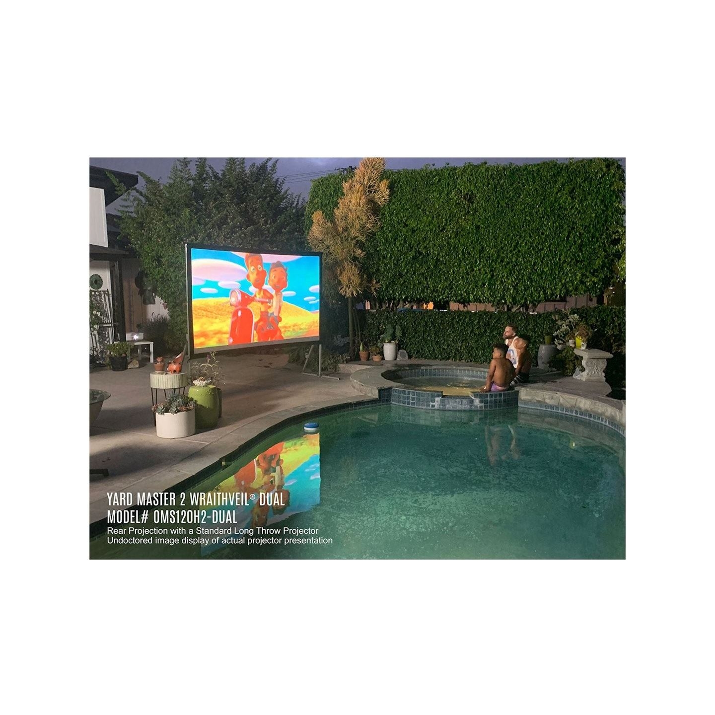 Elite Screens | Yard Master 2 Mobile Outdoor screen CineWhite | OMS120H2 | Diagonal 120 " | 16:9 | Viewable screen width (W) 266