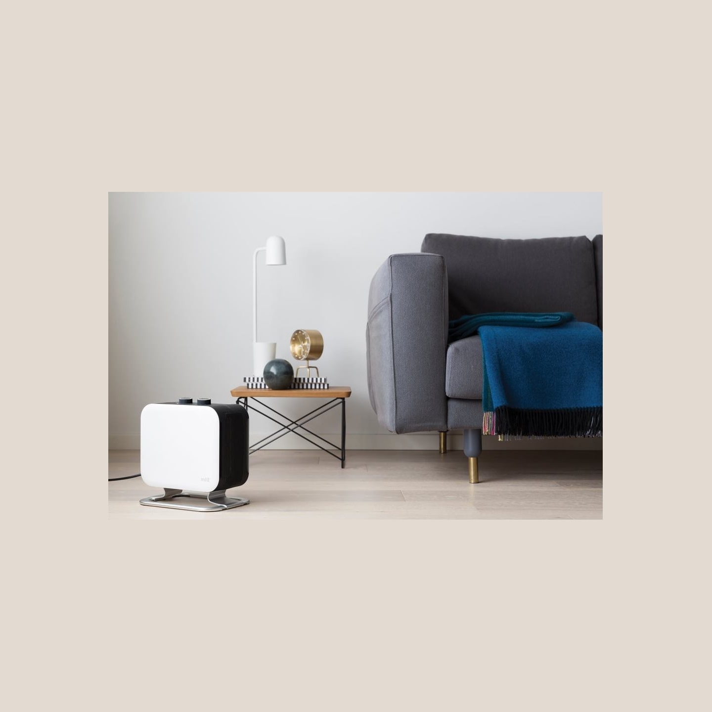 Mill | Heater | CUS1800MECWA | Fan heater | 1800 W | Number of power levels 2 | Suitable for rooms up to 10-30 m² | White