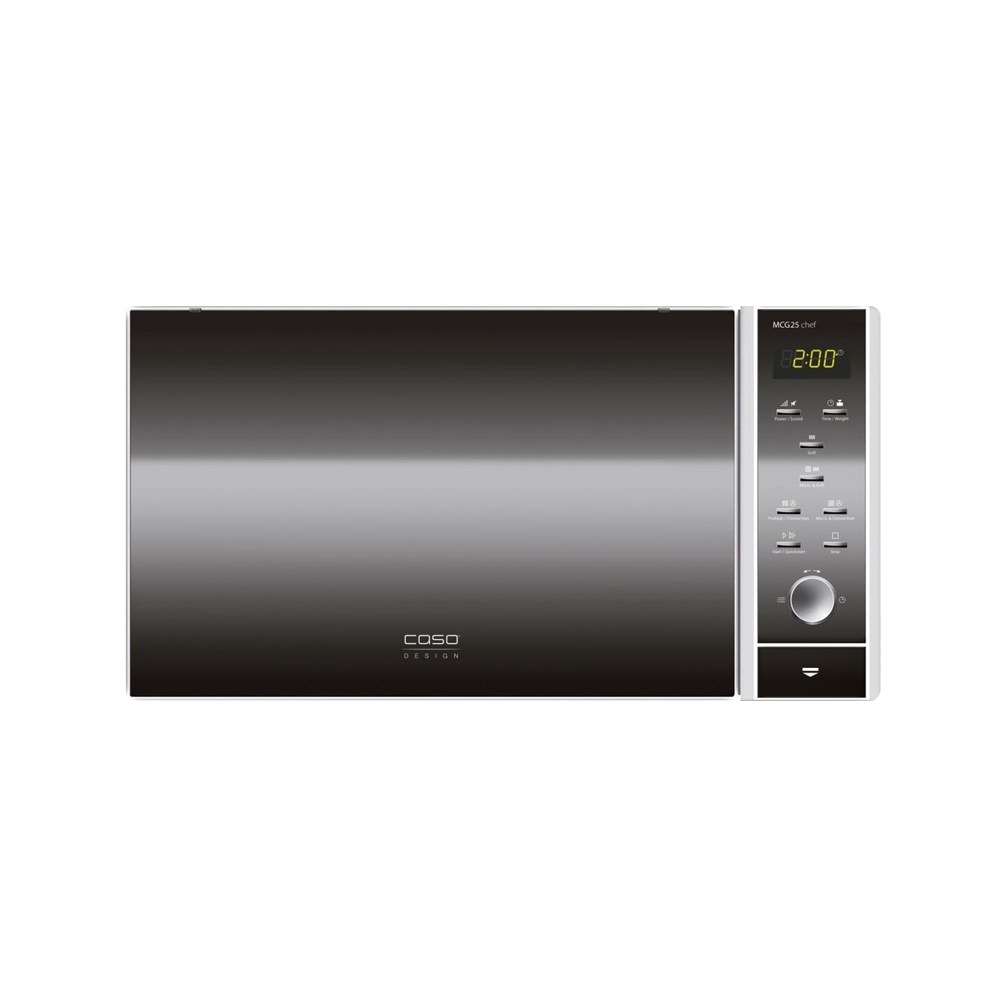 Caso | Microwave Oven with Grill and Convection | MCG 25 Chef | Free standing | 900 W | Convection | 25 L | Grill | Stainless st