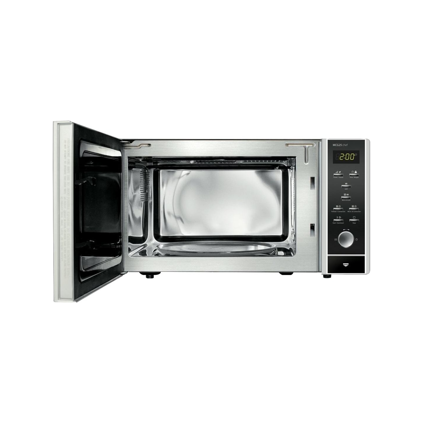 Caso | Microwave Oven with Grill and Convection | MCG 25 Chef | Free standing | 900 W | Convection | 25 L | Grill | Stainless st