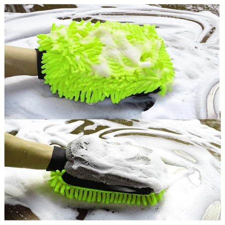 Colorway | CW-2417 | Microfiber car wash and polish glove, double-sided