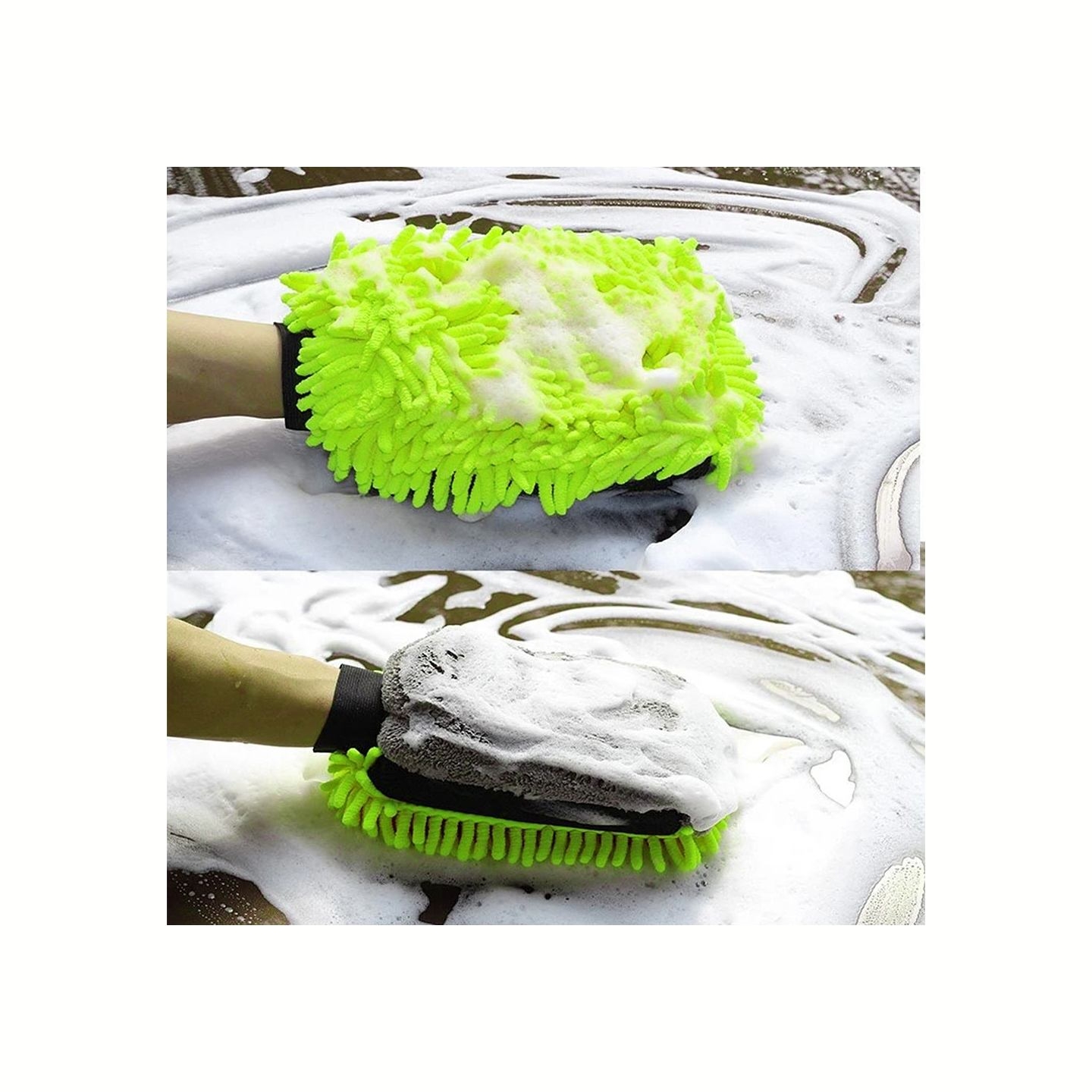 Colorway | CW-2417 | Microfiber car wash and polish glove, double-sided