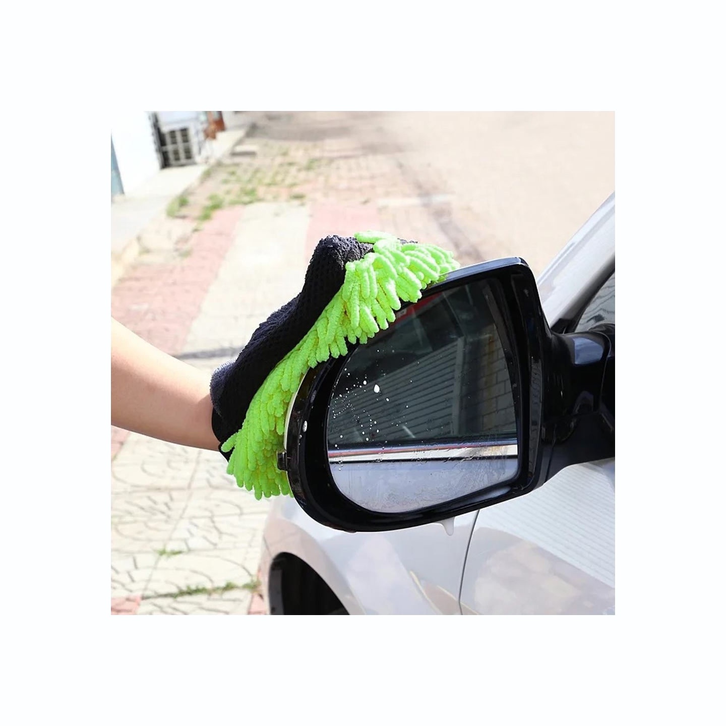 Colorway | CW-2417 | Microfiber car wash and polish glove, double-sided