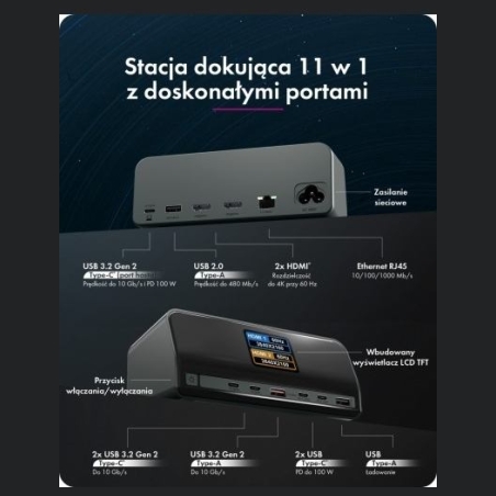 Icybox DockingStation IB-DK2300-CH 11in1