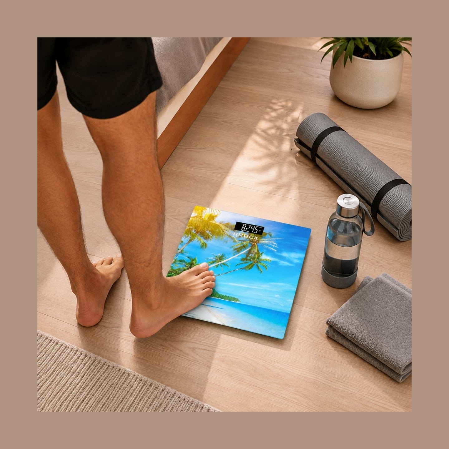 Brock BS 001 Bathroom Scale, 2xAAA Battery (included)