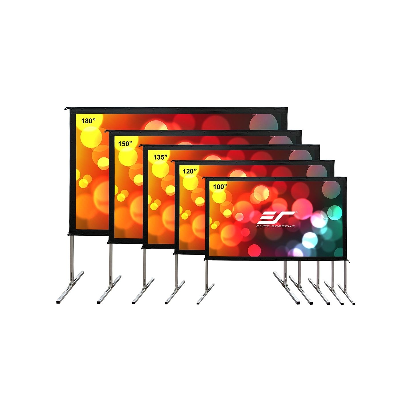 Elite Screens | Yard Master 2 Mobile Outdoor screen WV-Dual | OMS120H2-DUAL | Diagonal 120 " | 16:9 | Viewable screen width (W) 