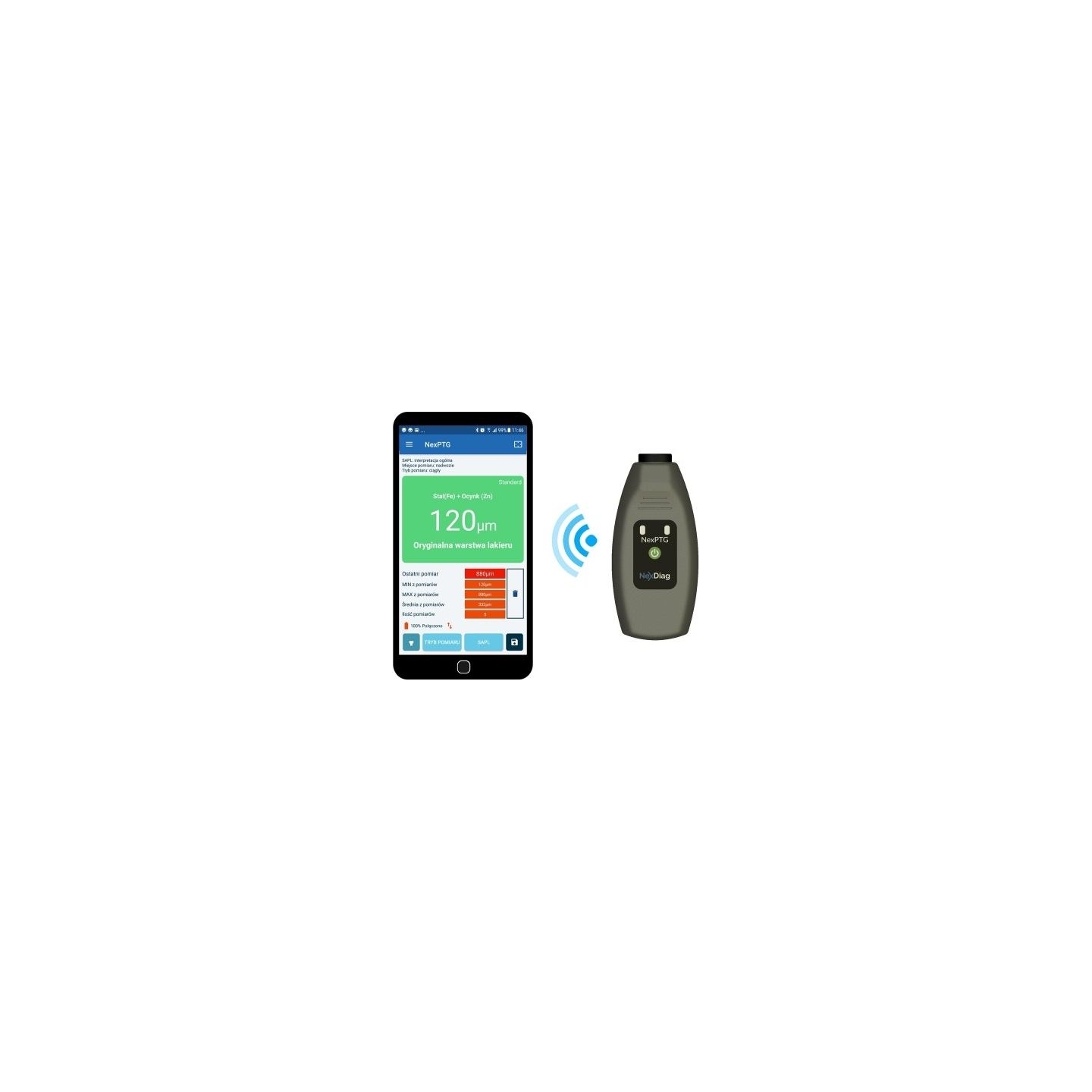 Nexdiag NexPTG Standard Paint thickness gauge