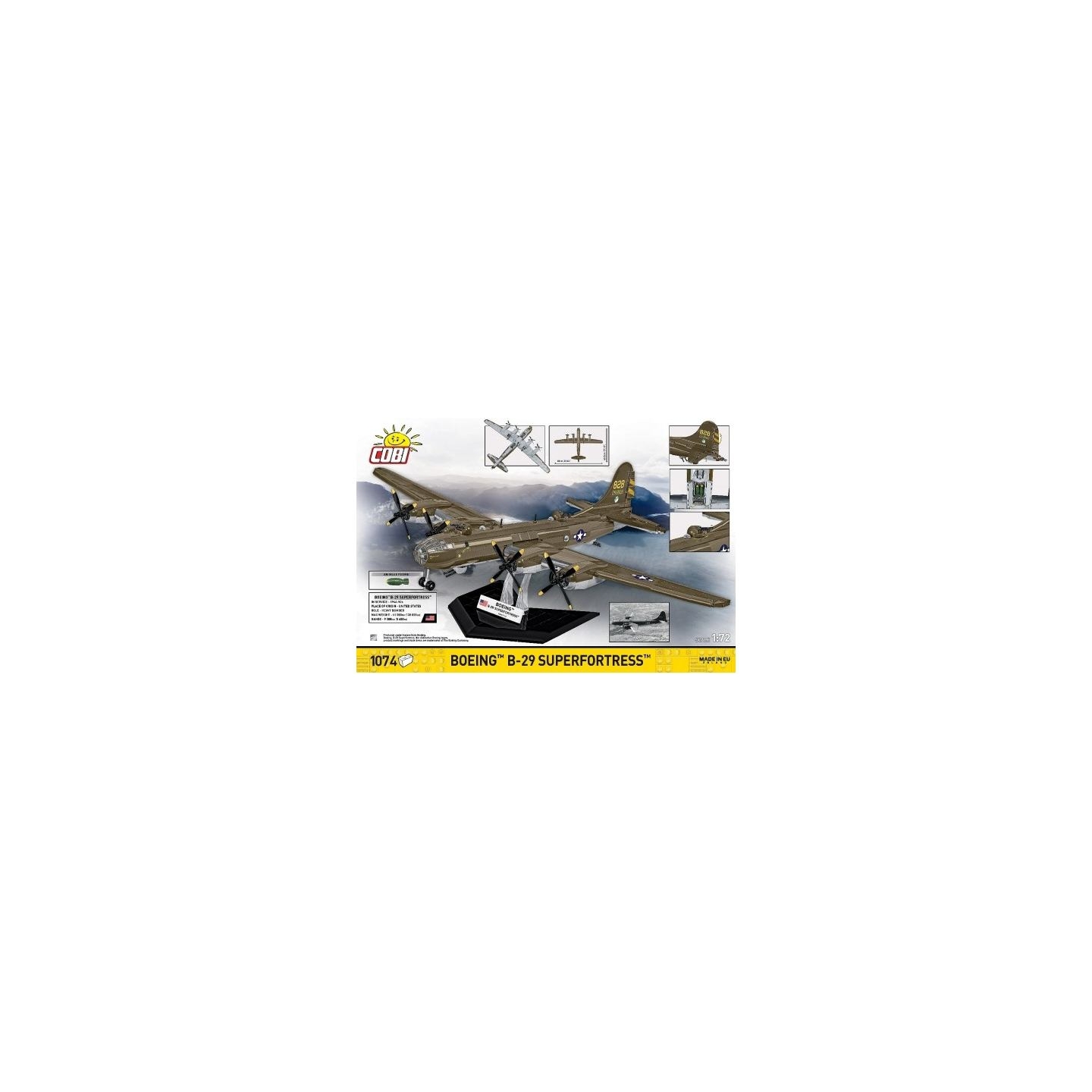 Cobi Klocki Blocks Boeing B-29 Superfortress 1074 blocks
