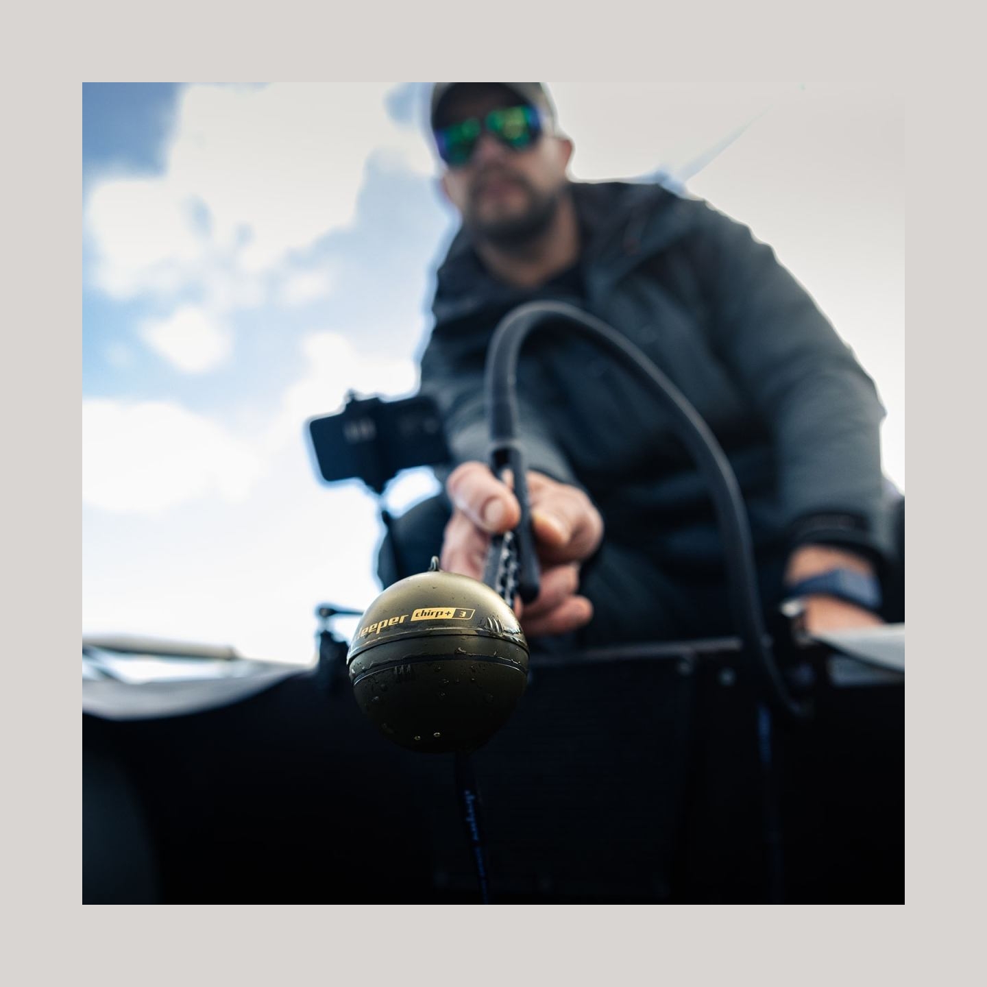 Deeper Smart Sonar Chirp+3 | Sonar | Wi-Fi | Brown Green