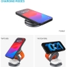 Fixed MagPowerstation Round 3-in-1 foldable wireless charger with MagSafe support | Gray