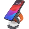 Fixed MagPowerstation Round 3-in-1 foldable wireless charger with MagSafe support | Gray