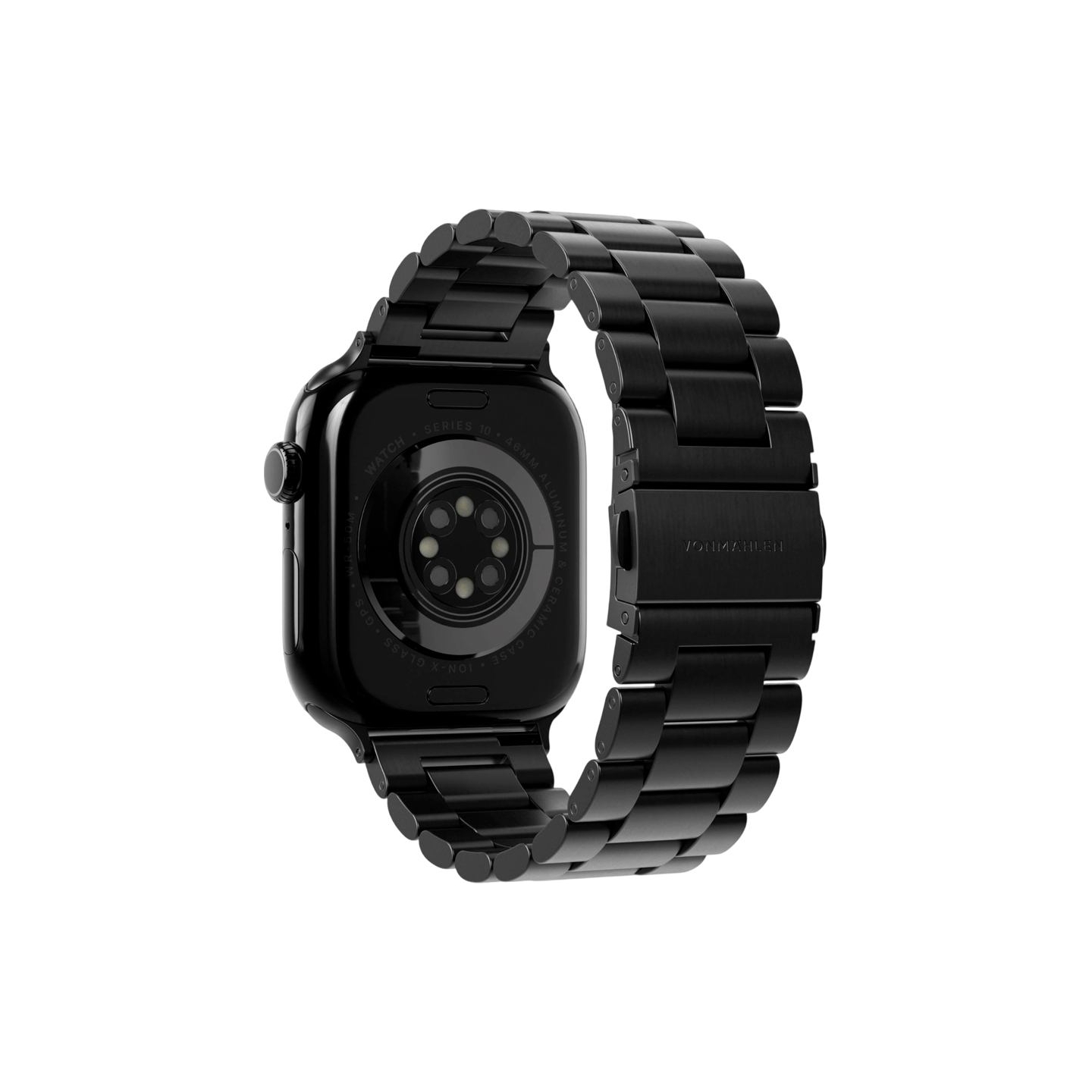 Vonmahlen Link Bracelet 2 44, 45, 46, 49mm One Size, Black