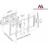Maclean TV holder 60-100 MC-679 to 80kg for flat and curved TV