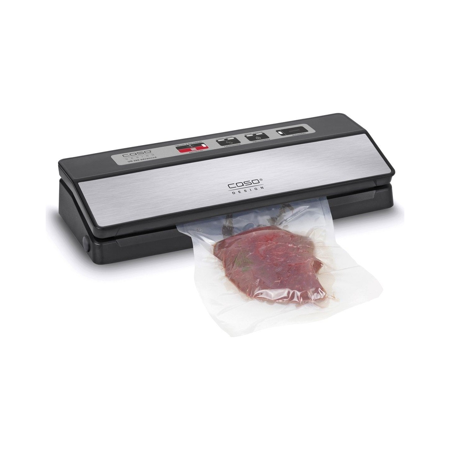 Caso | Bar Vacuum sealer | VR 390 advanced | Power 110 W | Temperature control | Black/Stainless steel