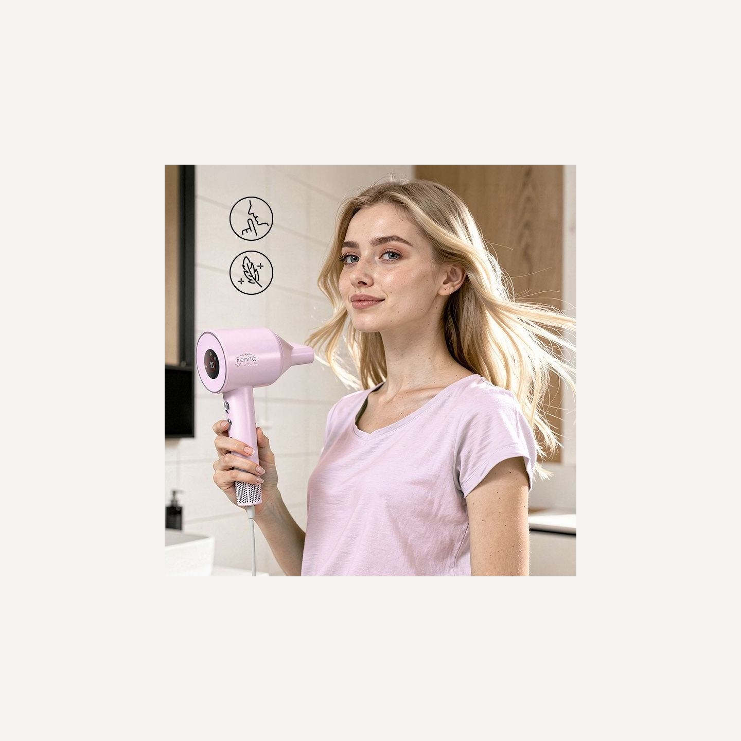 ETA Hair dryer | Fenité Pastels ETA831990000 | 1600 W | Number of temperature settings 3 | Ionic function | Light Pink | Diffuse