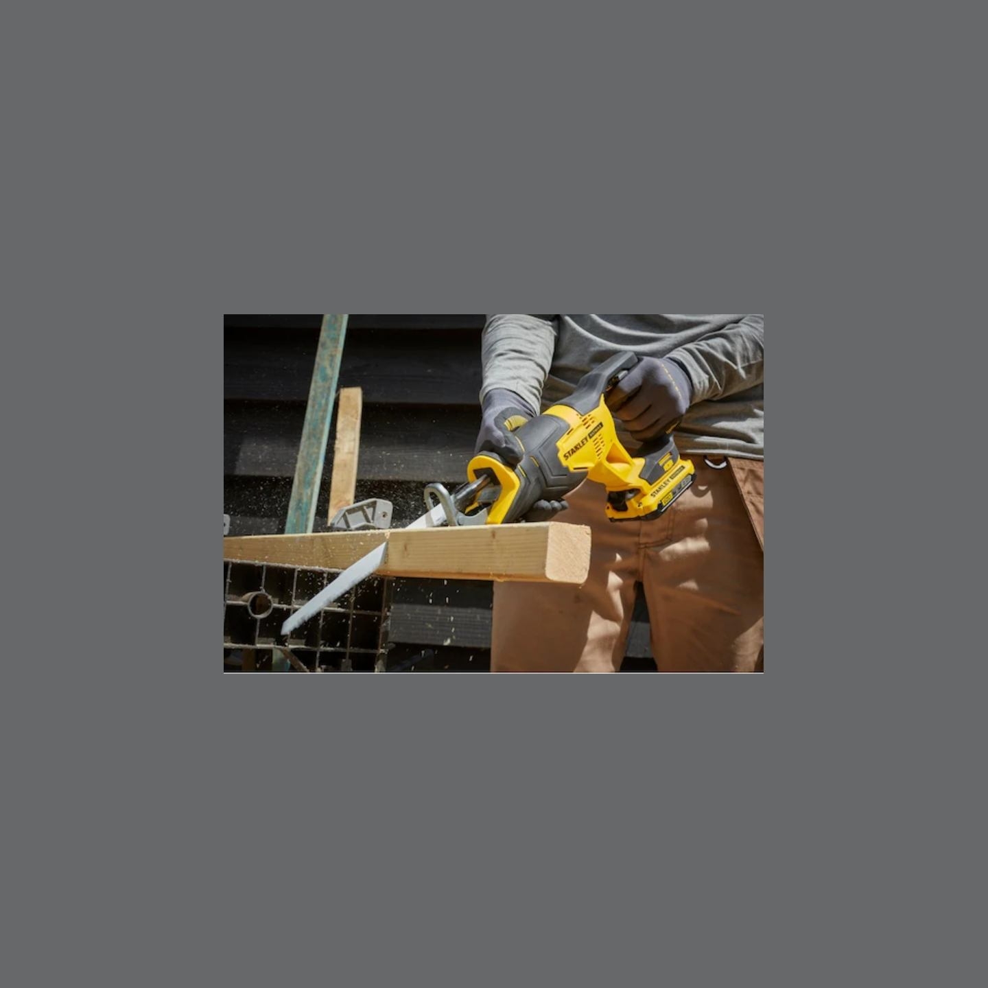Stanley | 18V V20 Reciprocating Saw - 2 x 2.0Ah Kitbox | SFMCS300D2K-QW | 18 V