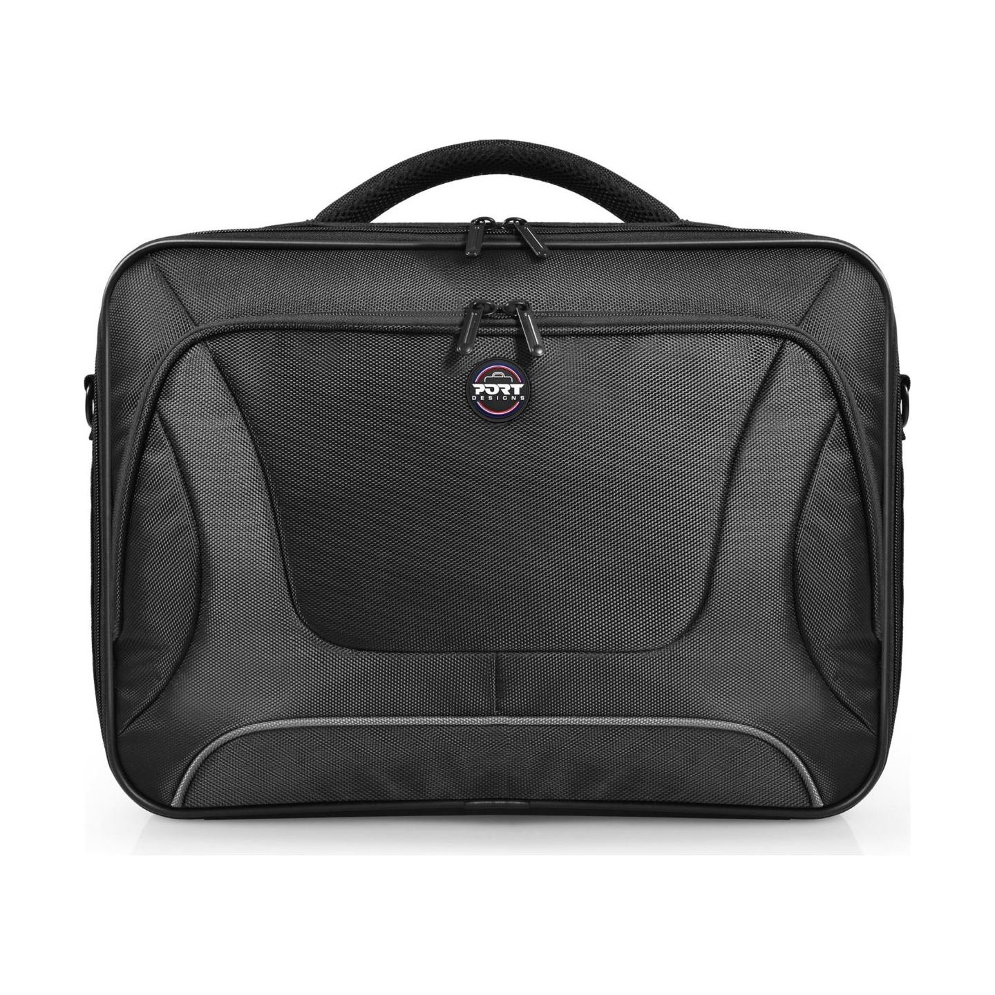 Port Designs | Courchevel | Fits up to size 17.3 " | Messenger - Briefcase | Shoulder strap | Black