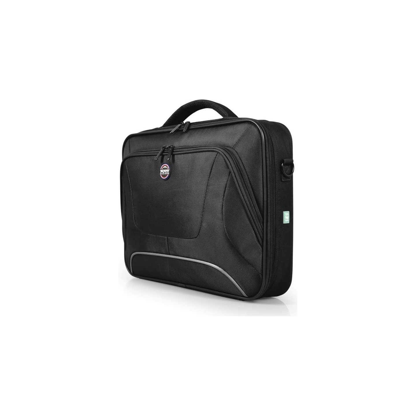 Port Designs | Courchevel | Fits up to size 17.3 " | Messenger - Briefcase | Shoulder strap | Black
