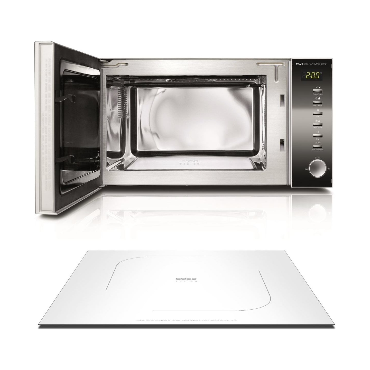 Caso | Microwave oven | MG 20 | Free standing | 20 L | 800 W | Grill | Black