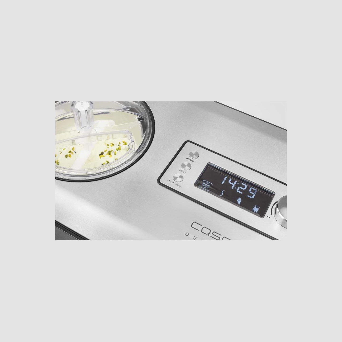 Caso | Ice Cream and Yogurt Maker | IceCreamer | Power 180 W | Capacity 2 L | Stainless steel