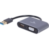 Cablexpert | USB display adapter | A-USB3-HDMIVGA-01 | USB 3.0 Type-A | 0.15 m