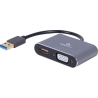 Cablexpert | USB display adapter | A-USB3-HDMIVGA-01 | USB 3.0 Type-A | 0.15 m