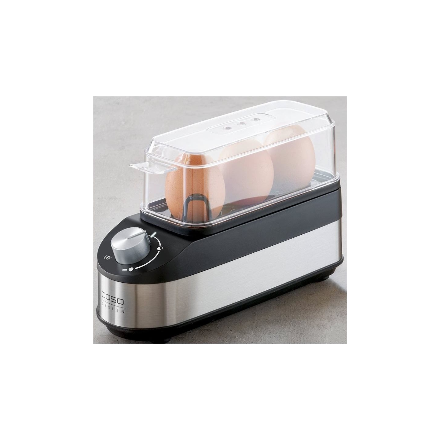Caso | Egg Cooker | E3 | Black/Stainless Steel | 210 W