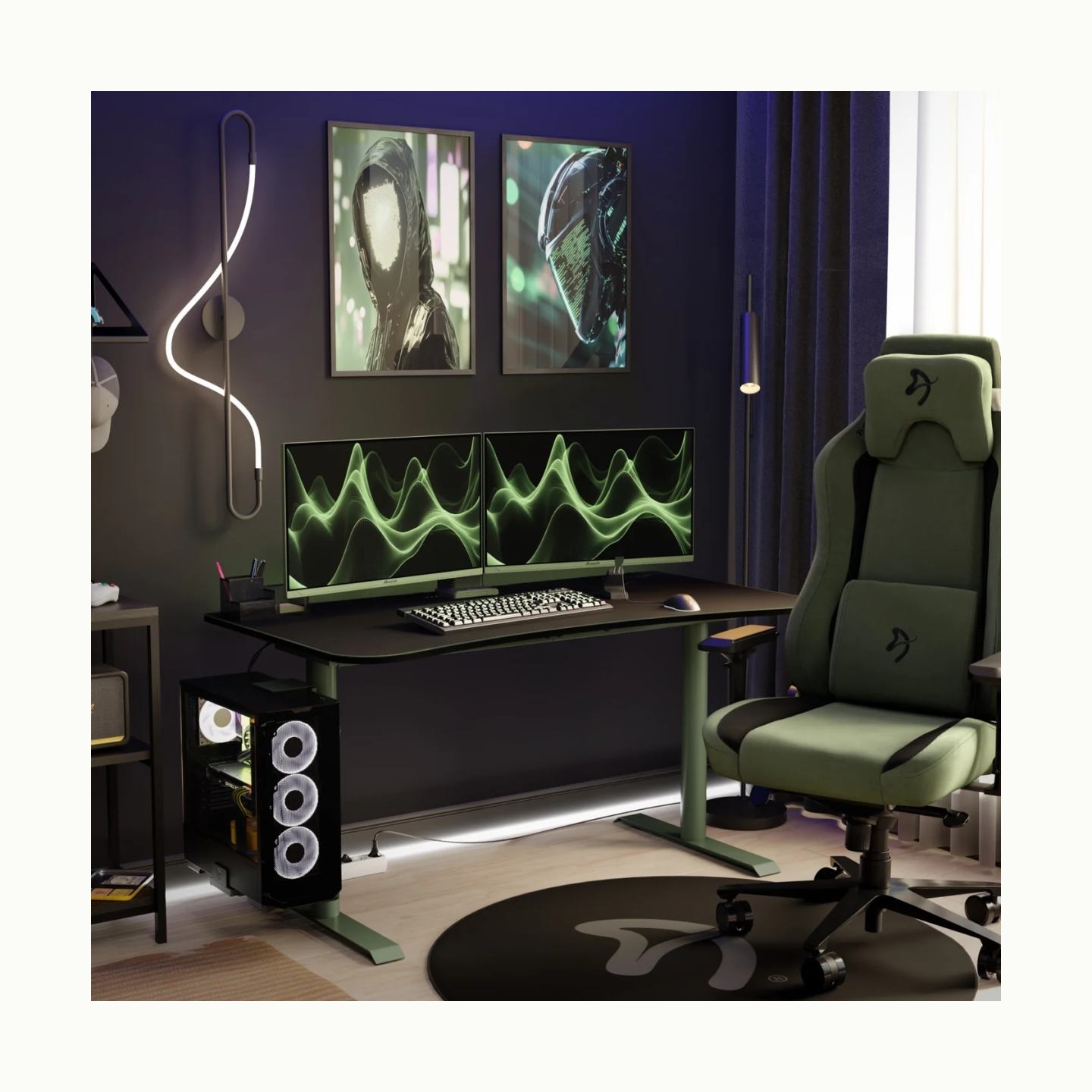 Arozzi | Nova | 27 " | IPS | QHD | 16:9 | 180 Hz | 1 ms | 2560 x 1440 pixels | 350 cd/m² | HDMI ports quantity 2 | Forest Green