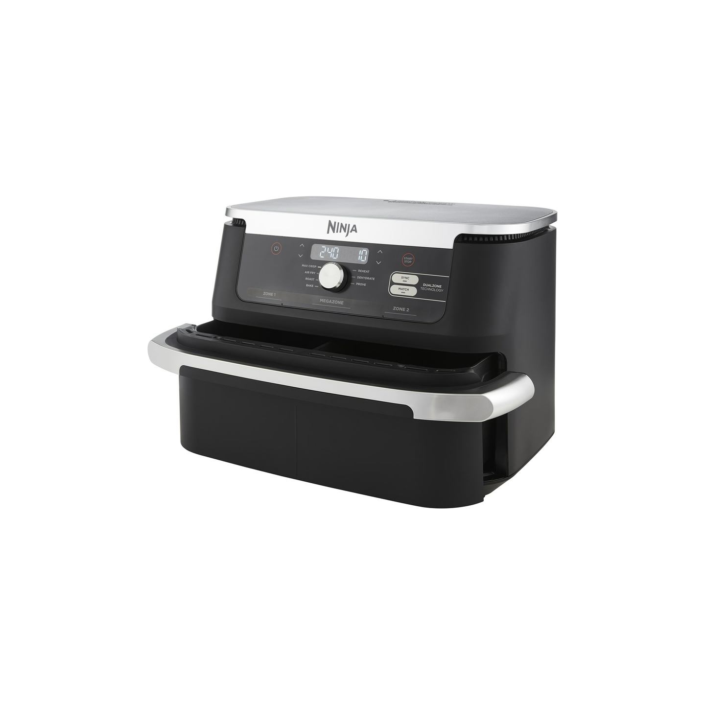 Ninja | Double Air Fryer | AF500EU Foodi FlexDrawer | Power 2470 W | Capacity 10.4 L | Black