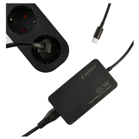 Cablexpert 65 W PowerDelivery GaN USB Type-C Fast Charger | NPA-AC-PDQC65-01
