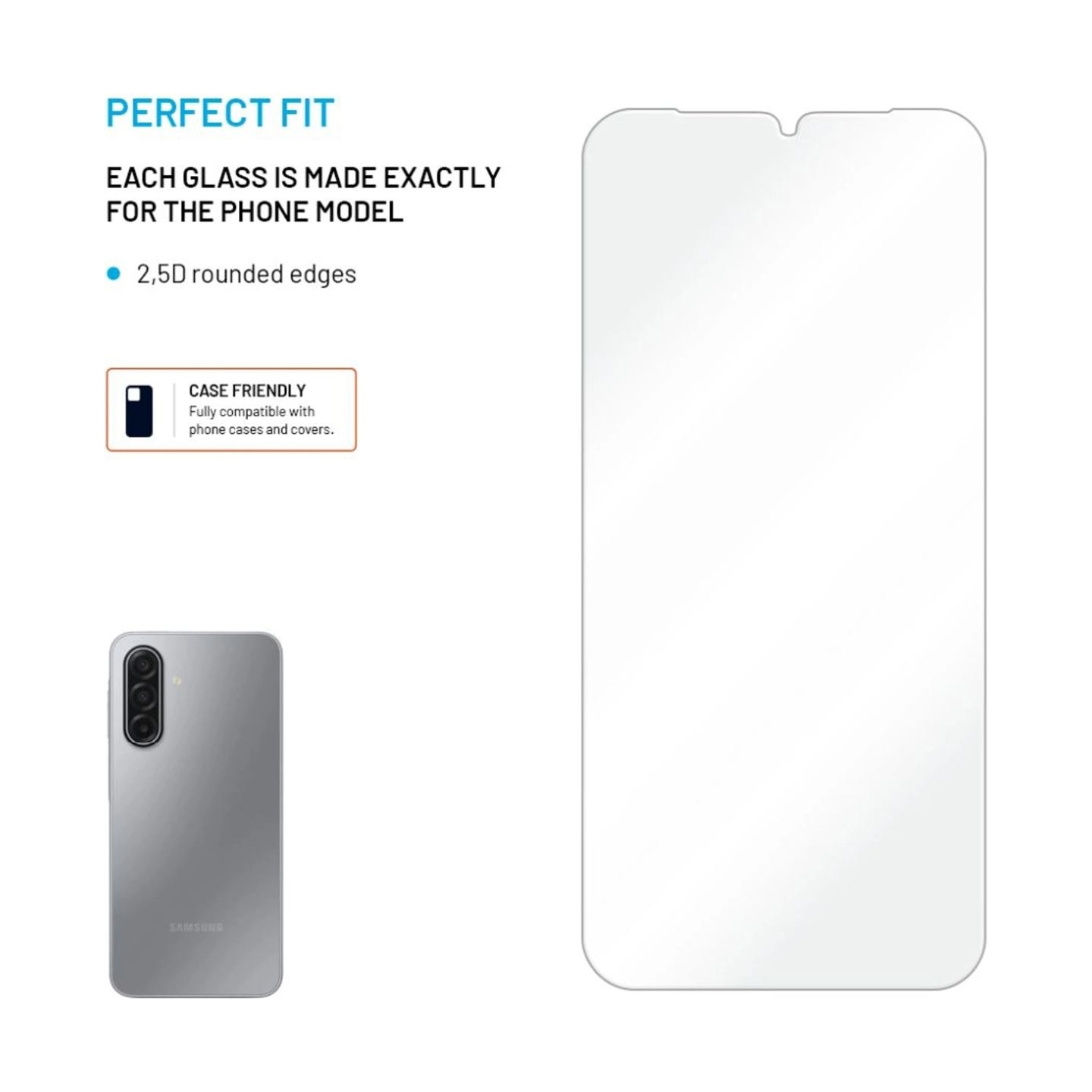 Fixed Screen protector | Samsung | Galaxy A17 4G/5G | Tempered glass | Transparent