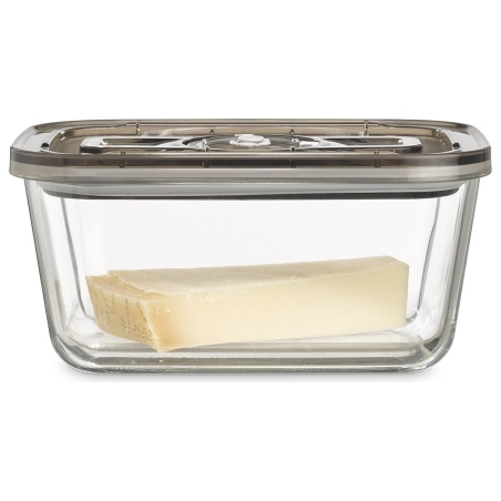 Caso | Glass Vacuum Container with Plastic Lid | VacuBoxx Eco L | Transparent