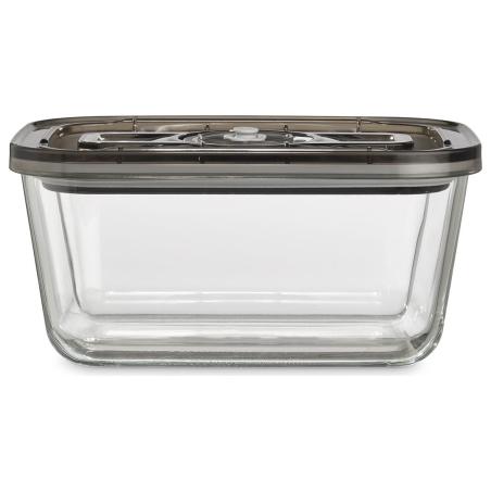 Caso | Glass Vacuum Container with Plastic Lid | VacuBoxx Eco L | Transparent