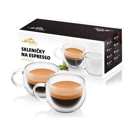 ETA | Espresso cups | ETA518091000 | For espresso coffee | 2 pc(s) | Dishwasher proof | Glass