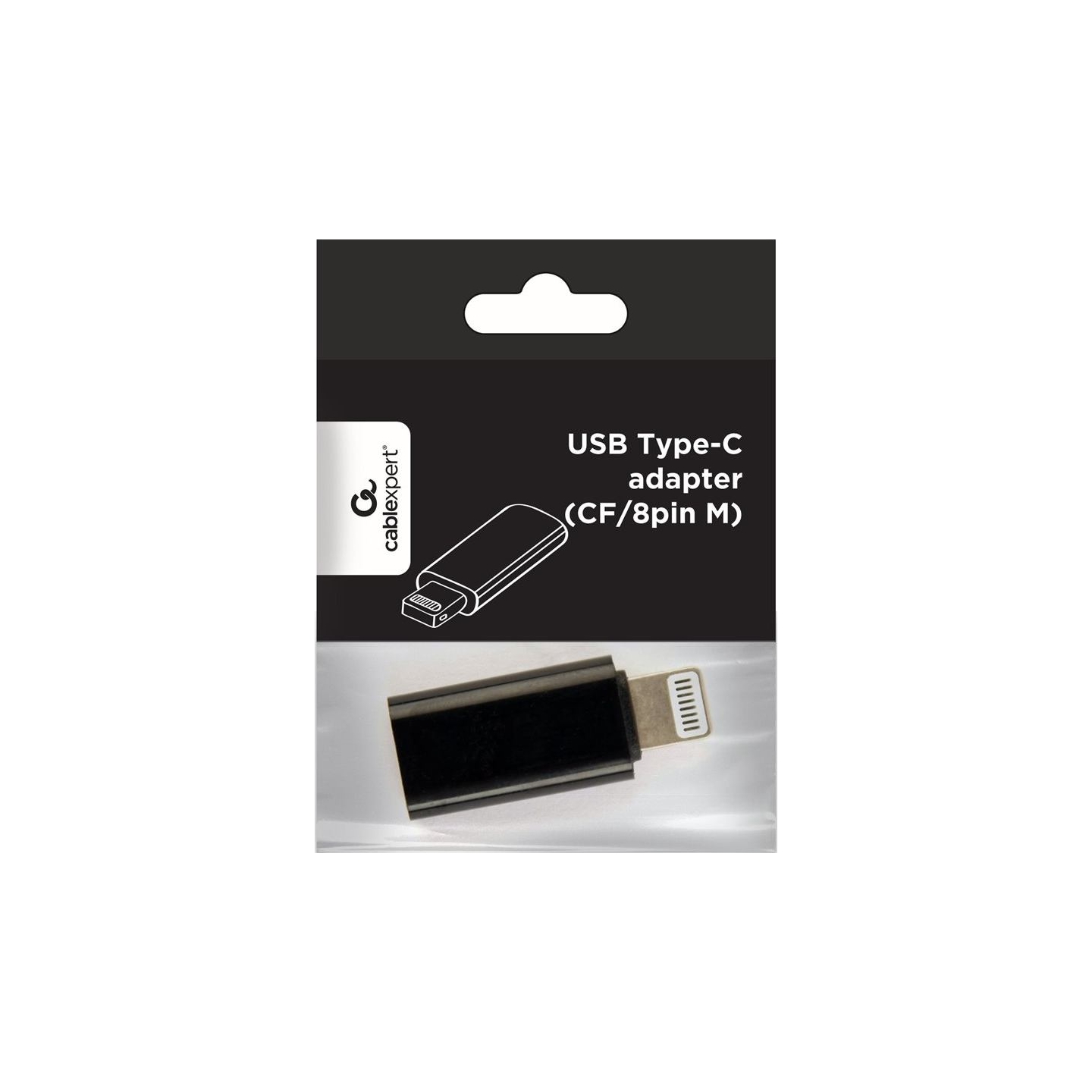 Cablexpert | USB Type-C adapter (CF/8pin M), Black
