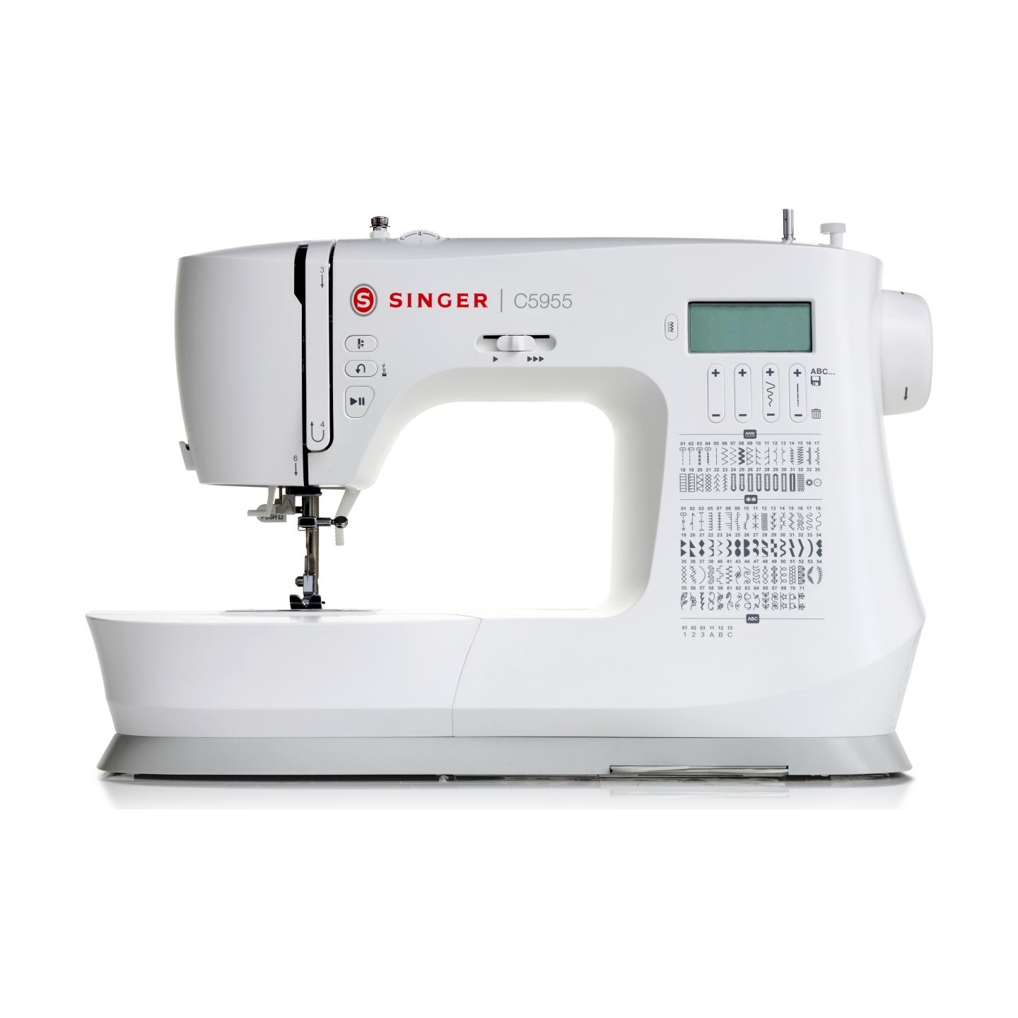 Singer | Sewing Machine | C5955 | Number of stitches 417 | Number of buttonholes 8 | White