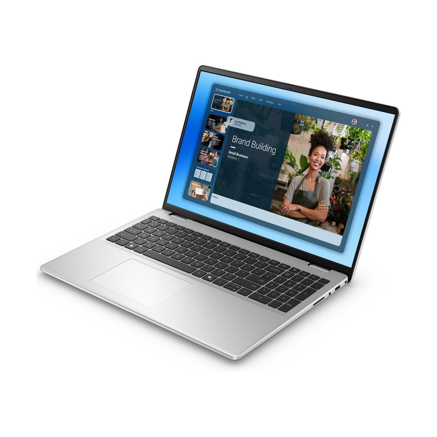 Dell 16 DC16251/Core 5 -120U/16GB/512 SSD/16" FHD+/Intel UHD/FgrPr/WLAN + BT/US Kb/4 Cell/W11Pro/Platinum Silver/3yrs Prosupport