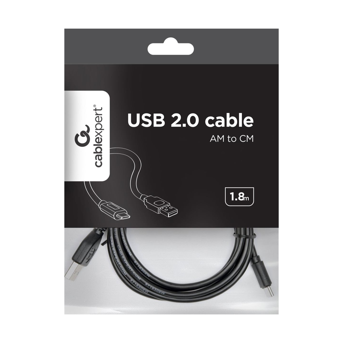Cablexpert | USB 2.0 AM to Type-C cable (AM/CM), 1.8 m