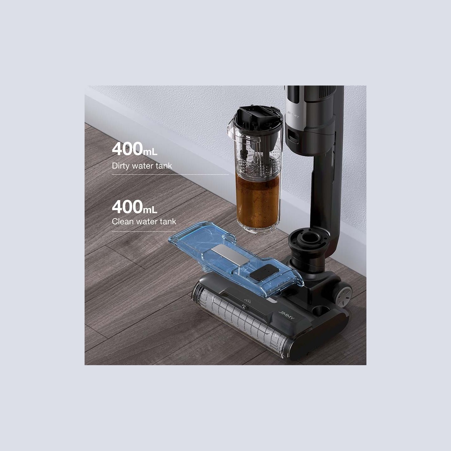 Jimmy | Vacuum cleaner and washer | HW9 | Cordless operating | Handstick/Handheld | Washing function | 300 W | 25.2 V | Operatin