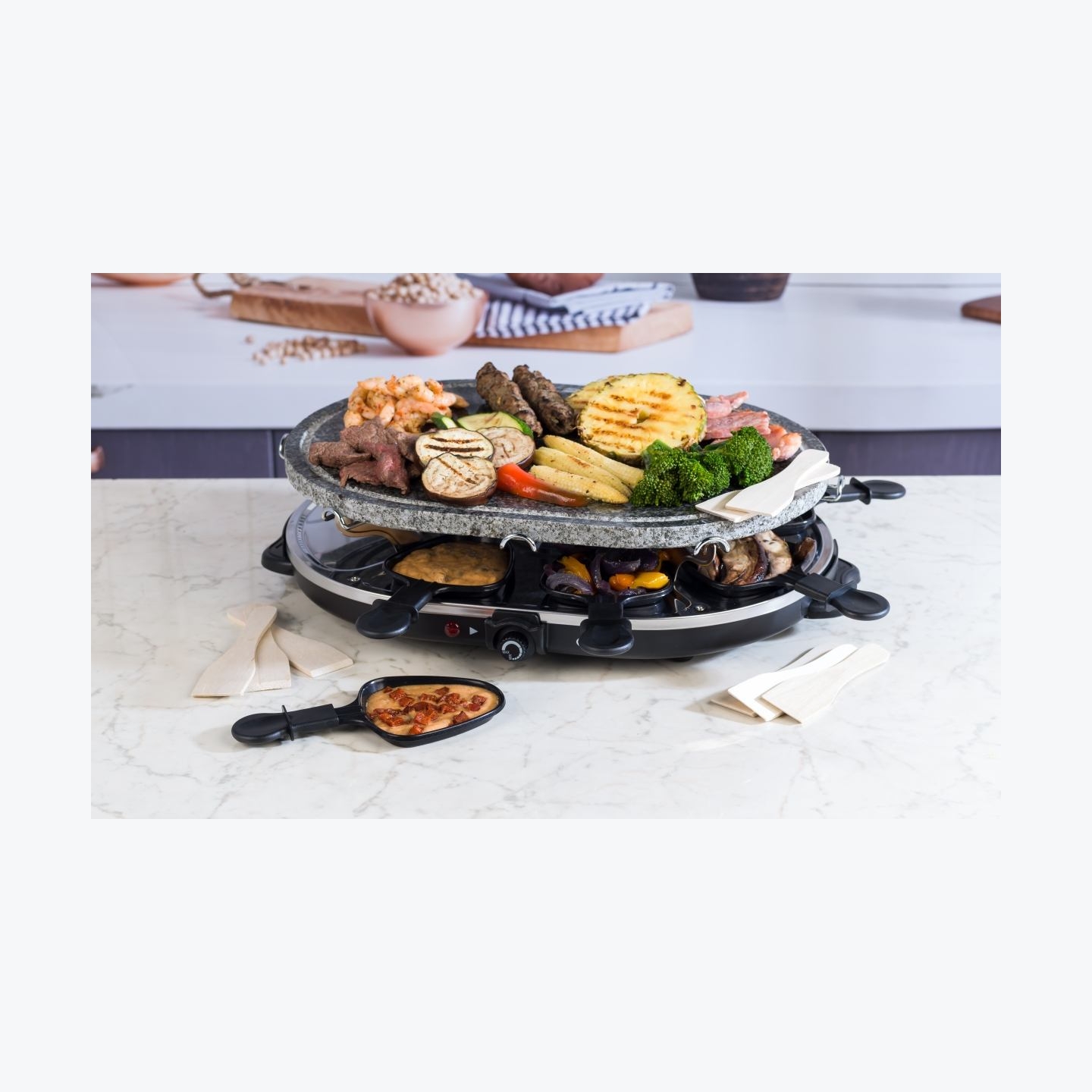 Giles & Posner EK1872GV2VDE Tabletop Stone Raclette