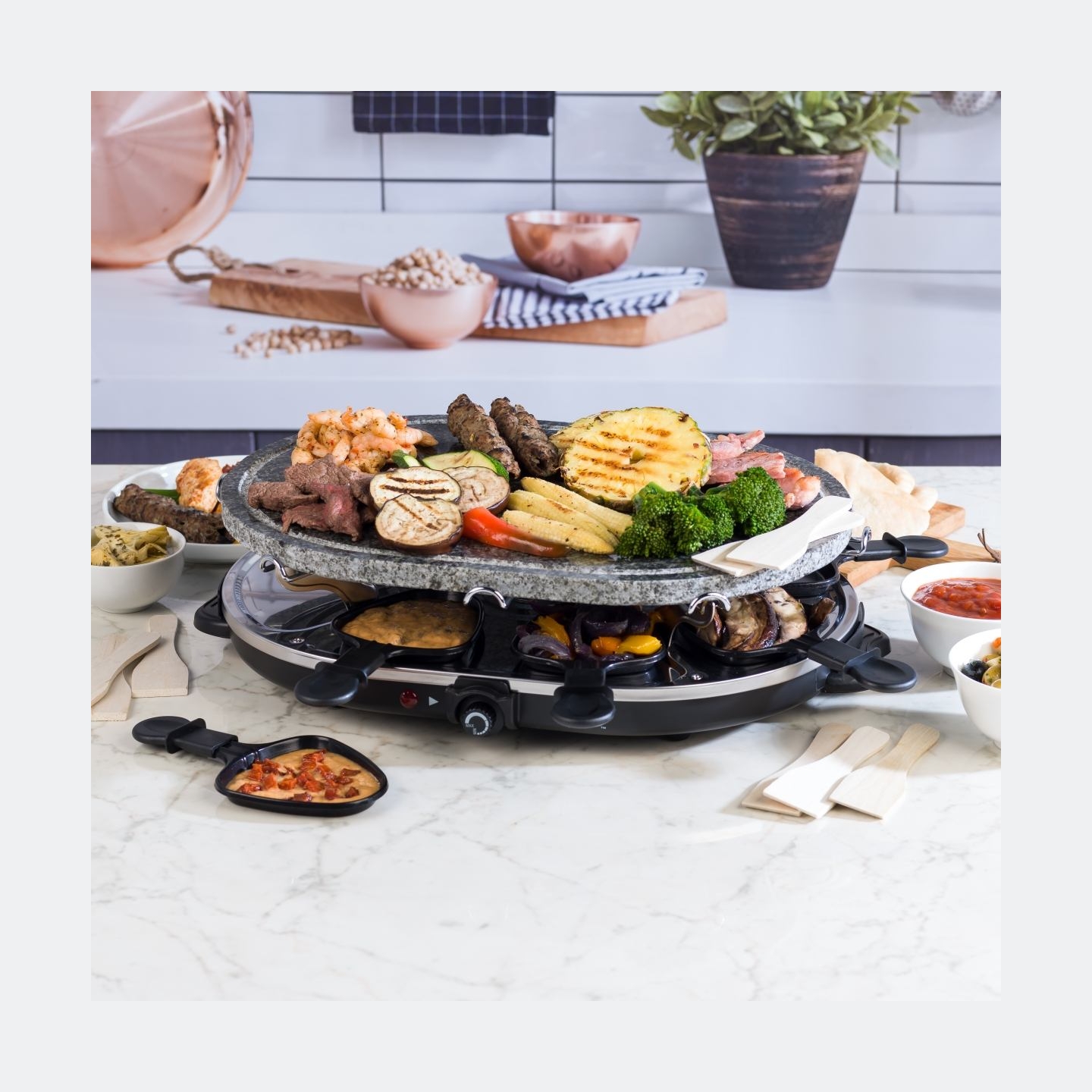 Giles & Posner EK1872GV2VDE Tabletop Stone Raclette