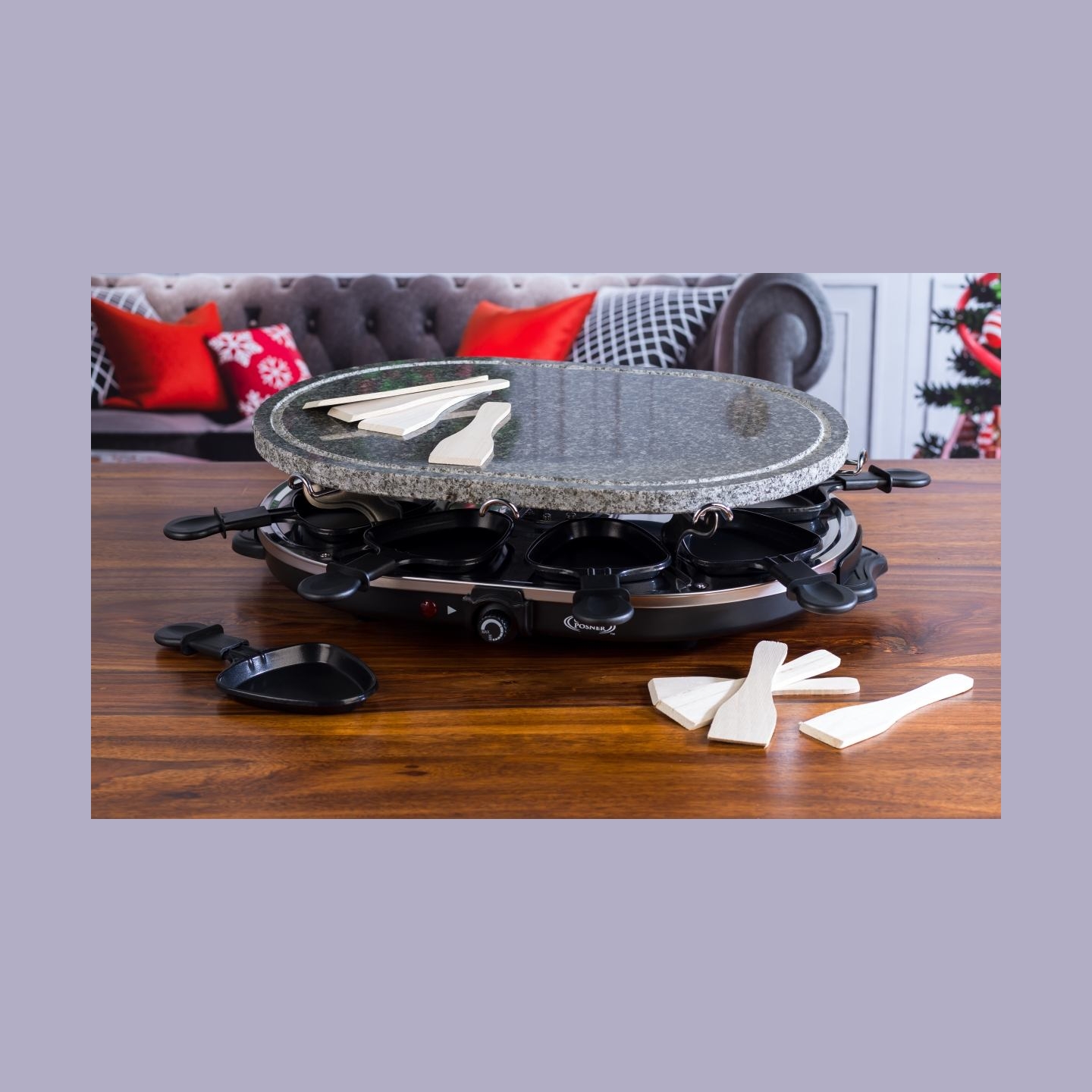 Giles & Posner EK1872GV2VDE Tabletop Stone Raclette