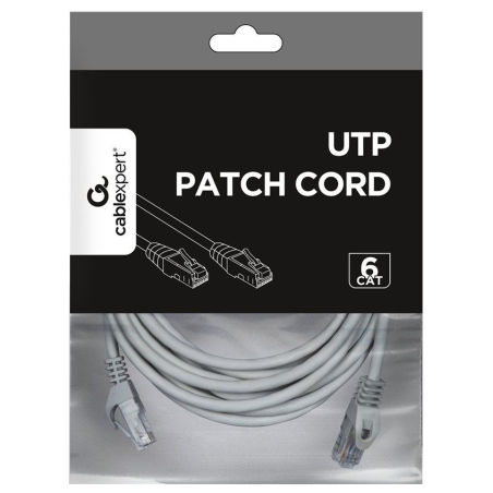 Cablexpert UTP Cat6 Patch cord, grey, 5 m