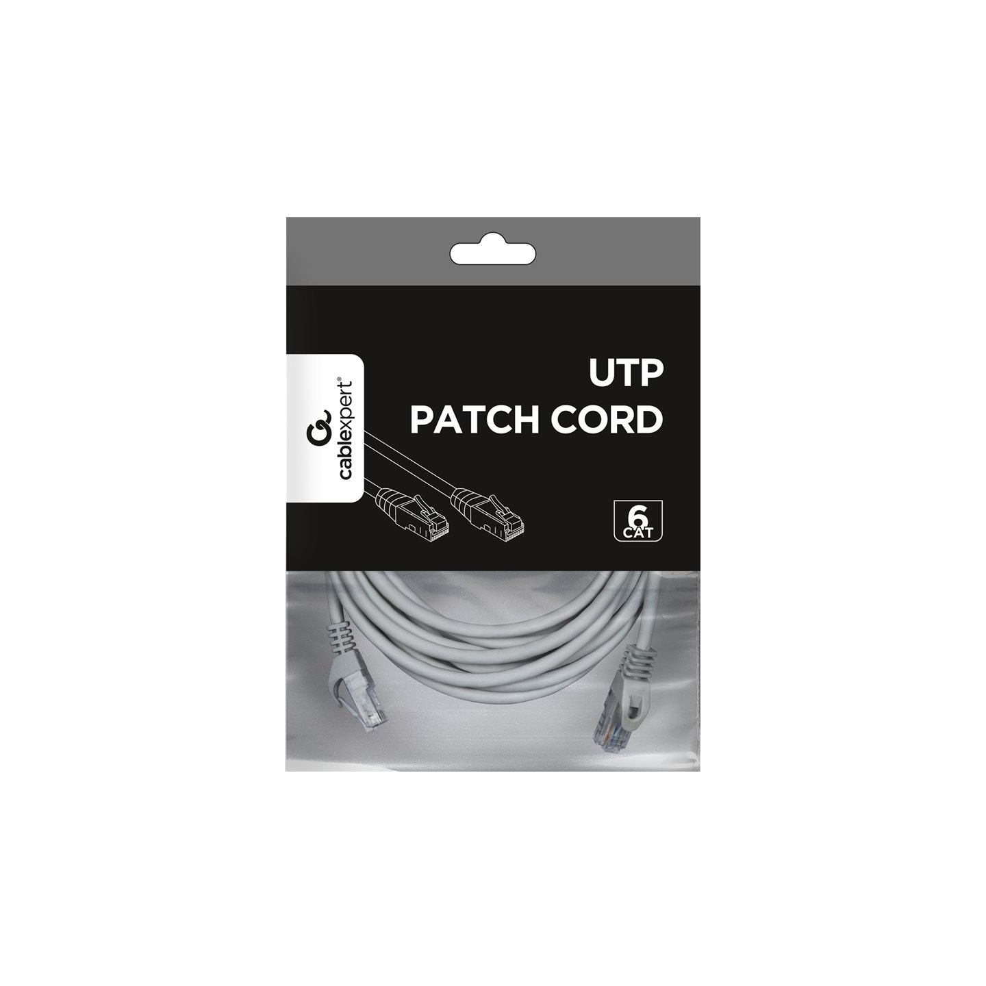 Cablexpert UTP Cat6 Patch cord, grey, 5 m
